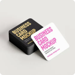 Business card design preview
